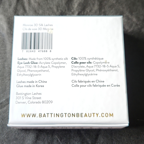 NIB Battington Monroe 3D Silk Lashes with mini glue - Picture 4 of 5